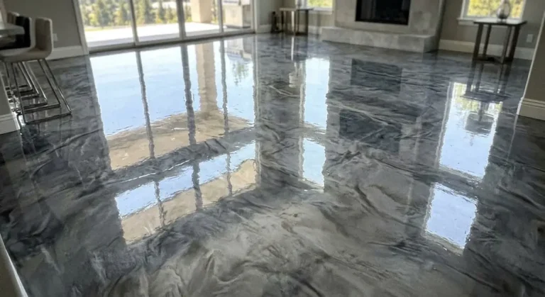 Epoxy Floor Metallic Finish Roseville, CA
