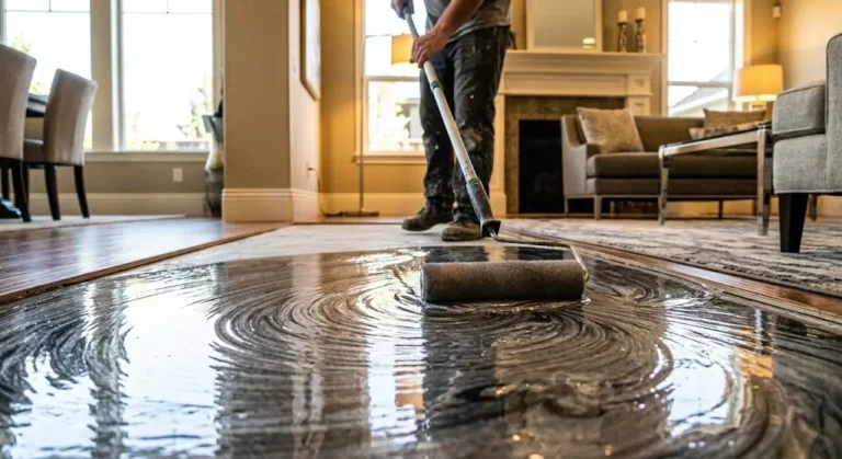 Epoxy Floor Metallic Roller Roseville, CA