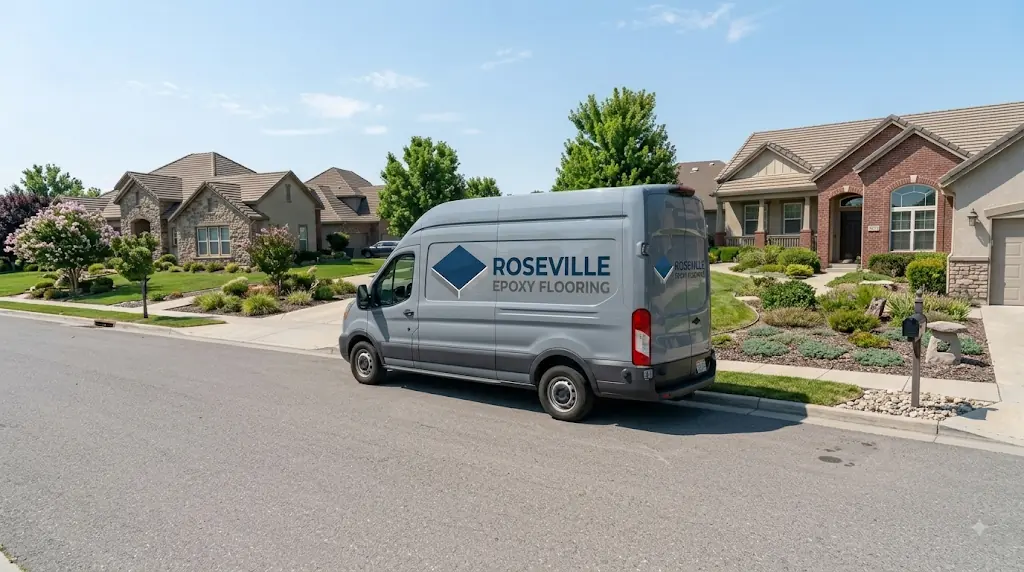 roseville epoxy flooring van